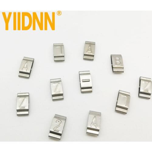 200PCS Stainless steel cable identification plate sign with identification numbers and letters easy to read sign characters