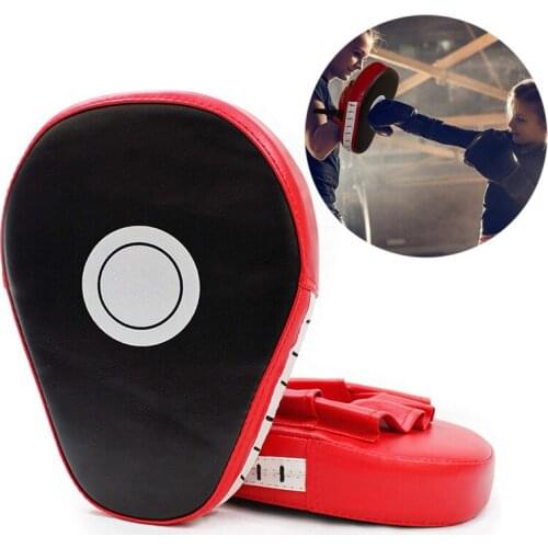 Curved Boxing Hand Target MMA Martial Thai Kick Pad Sanda Training Earthquake-resistant Curved Baffle PU Five-finger Hand Target