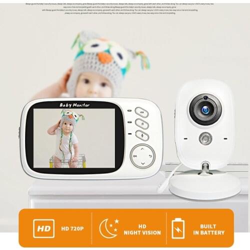 VB603 Wireless Video Color Baby Monitor with 3.2Inches LCD 2 Way Audio Talk Night Vision Surveillance Security Camera Babysitter