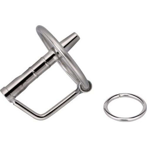 Stainless Steel Urethral Catheter Dilator Metal Penis Insertion Catheter Stimulator Prostate Massage Penis Ring Sex Toys for Men