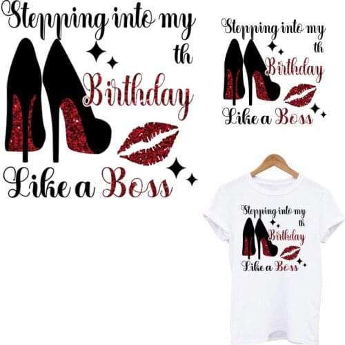 Beautiful Heels Thermo Patches Iron-On Transfers For Clothing DIY Washable T-shirt Jeans Clothes Sticker Fashion Lady Applique