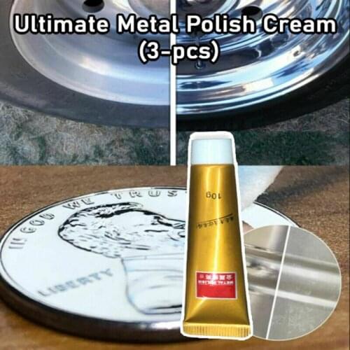 3pcs Multifunctional Ultimate Metal Surface Cleaning Polishing Cream 10g Household Metal Polish Cream Chemicals