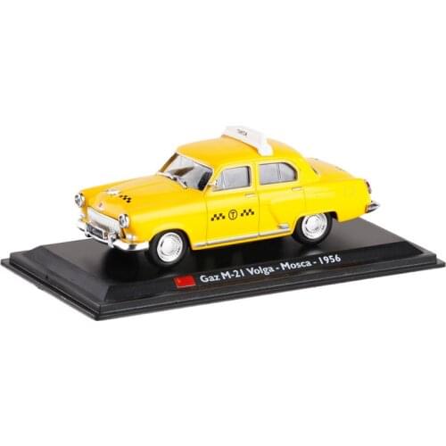 High quality 1:43 Gaz M-21 Volga taxi alloy model,simulation die-cast metal model,collection and gift decoration,free shipping