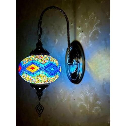 D18cm Turkish National Wind Wall Lamp Retro Romantic Led Stair Light Balcony Corridor Ktv Cafe Led Wall Lights For Home