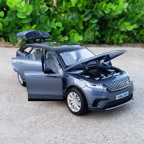 New 1:32 Simulation Land Rover Range Rover Star Pulse Alloy Car Model SUV Car Model Metal Sound and Light Pull Back Toy Car Gift