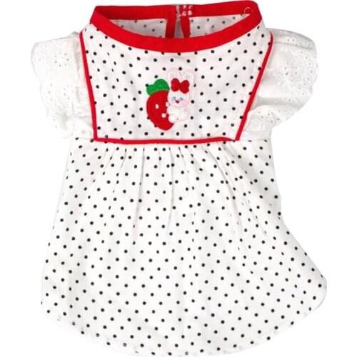 2020 New Summer Dog Dress Cute Dots Pet Skirt Cat Yorkshire Chihuahua Puppy Doggy Costume Small Dog Clothes Pet Clothing Skirt