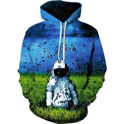 New Fashion Hoodies Anime Astronaut Men Women 3D Printed Casual Sweatshirt Pullover Boy And Girl Streetwear Jacket