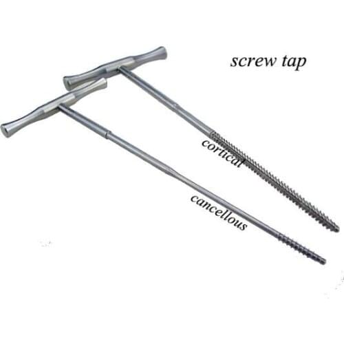 Orthopedics instrument stainless steel T-type screw tapping for cortical cancellous animal use orthopedists&VET use tools