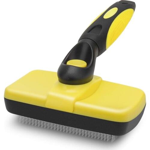 Self-Cleaning Slicker Brush Easy to Clean Dog Brush Retractable Pet Grooming Brush Premium Grooming Tool for Dog Cat