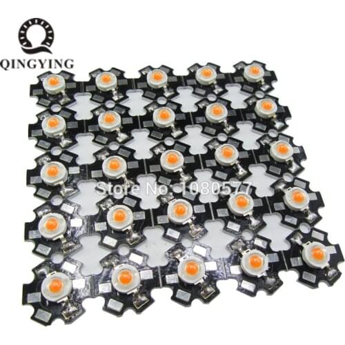25pcs 3W Cree High Power LED Light-Emitting Diode LEDs Chip With Aluminum Star PCB Warm White Cold White Red Green Blue Yellow