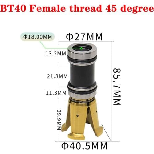 Female thread BT30 Claw BT40 GRIPPERS internal threaded Spindle claw 45degree clamp pull claw Tool milling CNC machine center