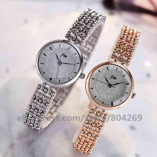 Womens Women Bracelet Watches Luxury Gold Dress Watch Women Fashion Casual Quartz Beads Wristwath 6986