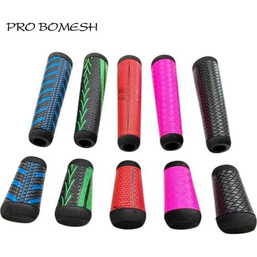Pro Bomesh 1 Set Anti-skid Grip Handle Butt Cap Handle Set WIth Tenon DIY Fishing Rod Component Repair Accessory Pole