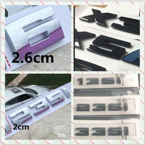 30pc Car Styling Silver Black M M1 M2 M3 4 5 6 X1M X2M X3M X4M X5M X6M M530D M540D M550D M135I M335I Rear Badge Emblem Sticker