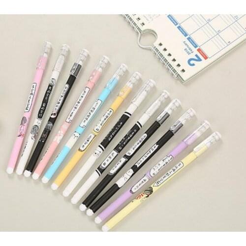 30 Pcs Creative Popular Words Student Gel Pens Set Cute Cartoon Learning Stationery Cool Office Supplies Stationery Wholesale