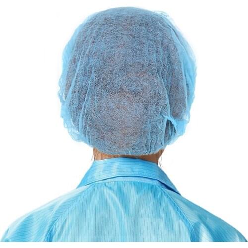 50pcs Non-Woven Disposable Shower Caps Women Men Anti Dust Bath Hat for SPA Hair Salon Beauty Tool