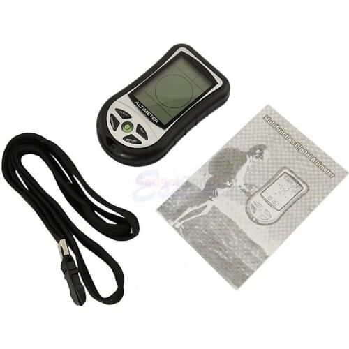 8 In 1 LCD Digital Compass Altimeter Barometer Thermo Calendar Clock Temperature U2JB