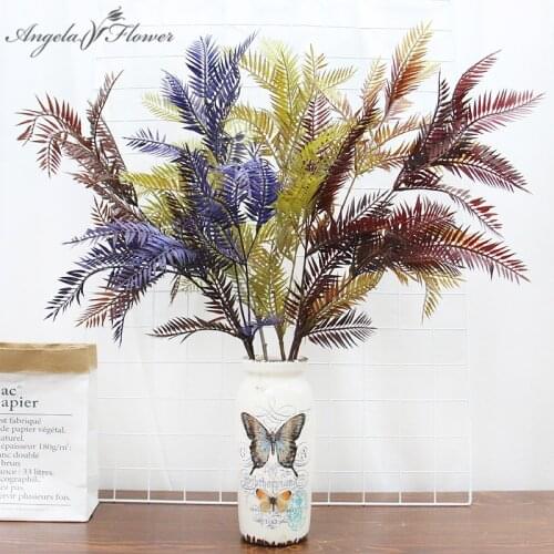 97cm Green Plants Branch Artificial Flower Sunflower Leaves Plastic Grass Wedding Flower Materials Home Decor Garden Photo Props