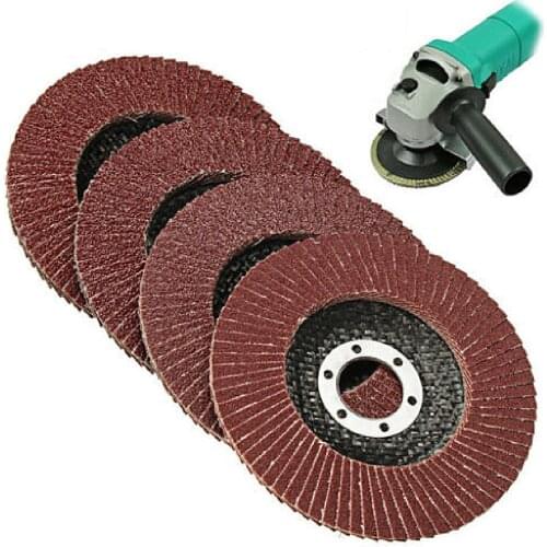 25Pcs 40 Grit Assorted Sanding Grinding Wheel Aluminum Oxide Abrasives Flap Discs Compatible with 4.5'' Angle Grinder