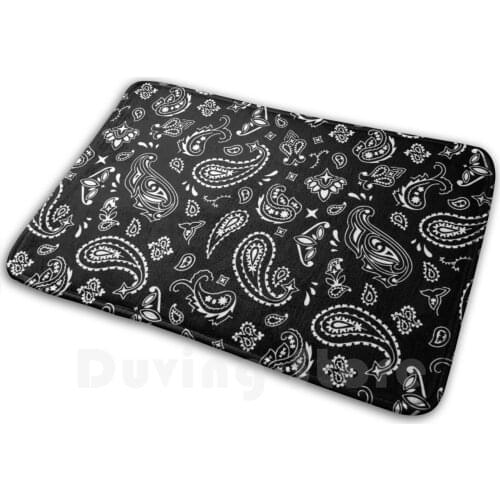 Bandana Mat Rug Carpet Anti-Slip Floor Mats Bedroom Latino Gang Gang Bandana Cholo Paisley Paisley Pattern Bandana Pattern