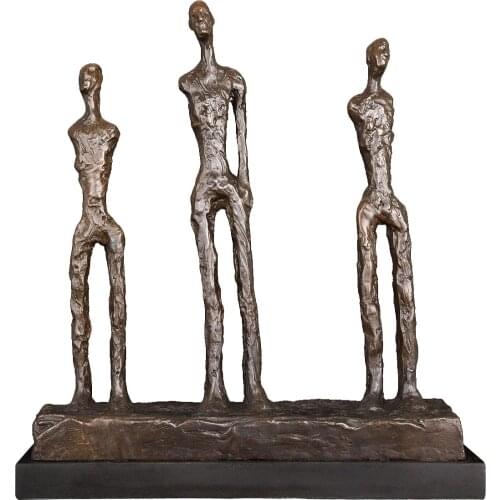 Classical Statue Reproduction by Giacometti Bronze Famous Sculpture Art Collection Home Decor