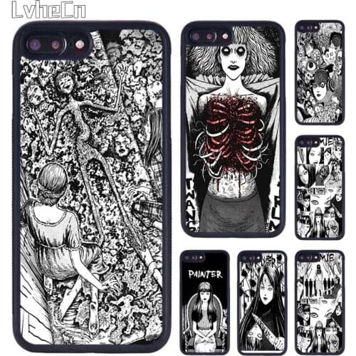 LvheCn Japanese horror comic Tomie Phone Case For iPhone 5 SE 6s 7 8 Plus 11 12 Pro X XR XS Max Samsung galaxy S8 S9 S10 shell