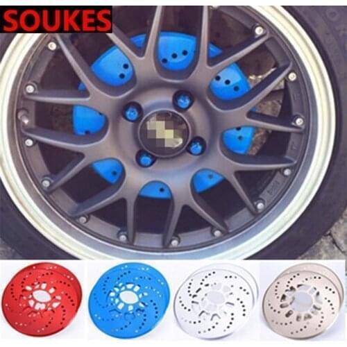 2pcs Car Tire Wheel Hub Brake Decoration Cover For Alfa Romeo 159 147 156 166 GT Mito Acura MDX RDX TSX Fiat 500 Punto Stilo Bra