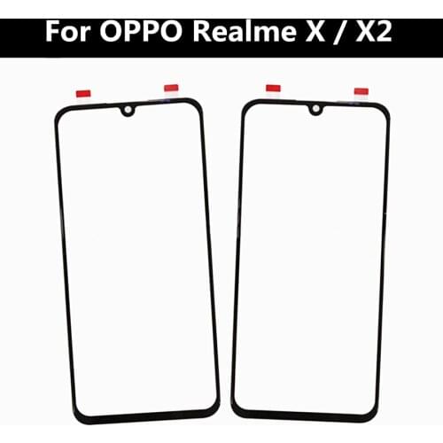 For OPPO Realme X X2 XT Touch Screen Front Glass Touchpad Replacement Outer Panel Lens Cover Repair Part