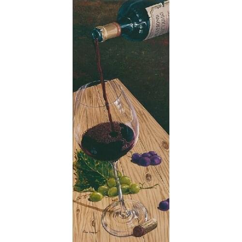 Canvas prints art grape wine picture painted still life picture painting on canvas Bar and cafe room decor art