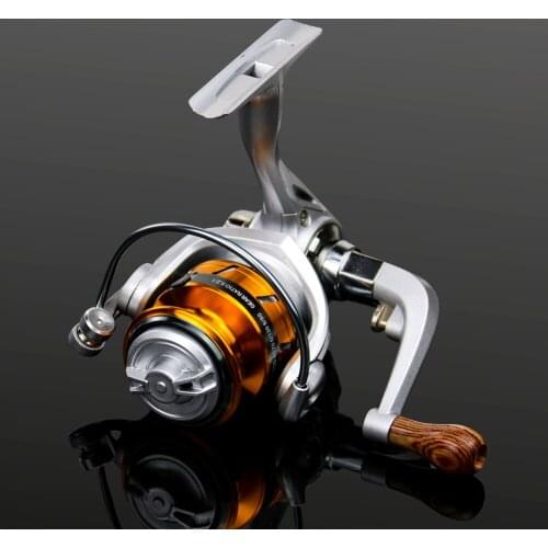 500 Series Spinning Fishing Reel Spool Wooden Handle Fishing Coil Professional Metal Left/Right Hand Fishing Reel Distant Wheel