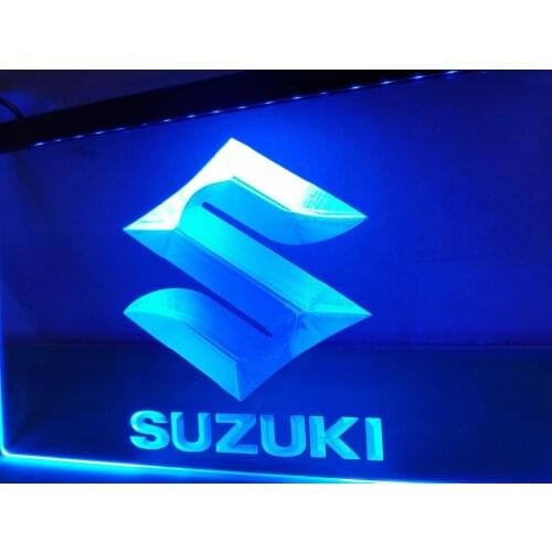 LG194- Suzuki LED Neon Light Sign hang sign home decor crafts
