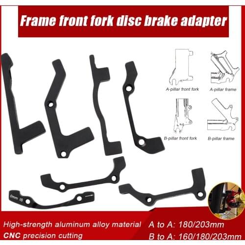 MTB Bike Disc Brake Rotors Front Rear 160/180/203mm IS/PM Caliper Adapter Aluminium Alloy Post Mount Bicycle Accessorie Adaptor