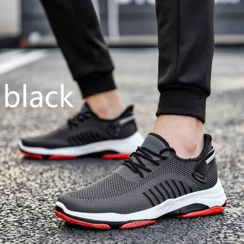 Men Breathable Flying Woven sport Sneakers Comfortable Casual Shoes Breathable Sports Casual Mens Hiking Shoes
