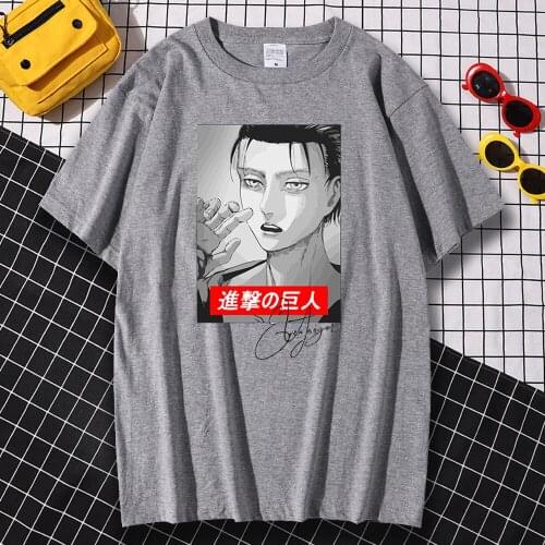 Attack On Titan Japan Anime Print Men T Shirts Vintage Anime T Shirts Vintage S-XXXL Tops Fashion Comfortable Tshirt For Men