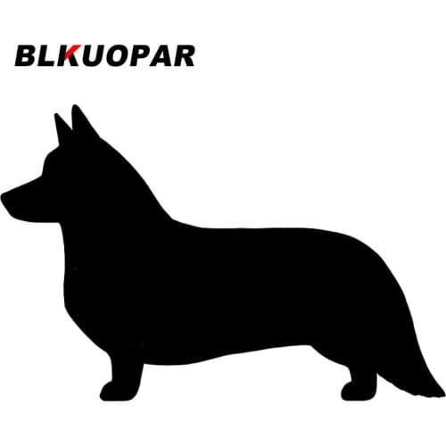 BLKUOPAR for Cardigan Welsh Corgi Silhouette Car Stickers Vinyl Decals Anime Fashionable Graphics Waterproof Car Accessories