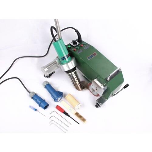 Industrial hot air welding machine for construction sheet bonding pve pe plastic welding