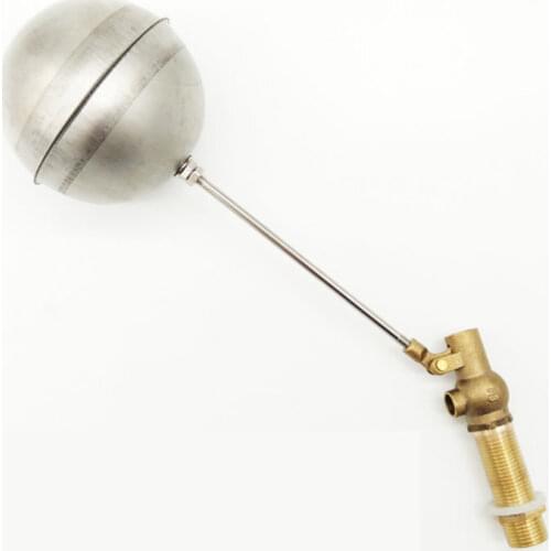 Extended DN15 Water Tank Float Valve brass ball float valve lengthen Hot water switch inlet valve