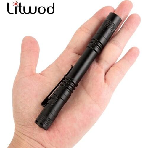 Penlight Portable Mini LED Flashlight Waterproof Flashlight Q5 Torch XP-2 600LM Hunting Camping Light Uses AAA Batteries Lamp