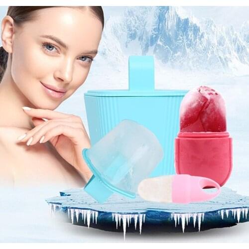 Silicone Ice Cube Trays Ice Globe Ice Balls Face Massager Facial Roller Reduce Acne Skin Care Beauty Lifting Contouring Tool