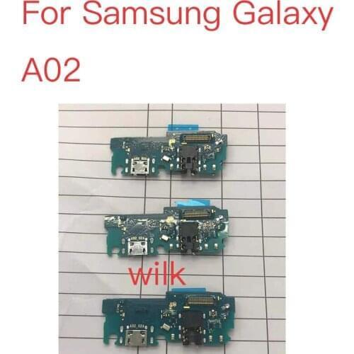1pcs New Original Charging Port Board For For Samsung Galaxy A02 Mobile Phone Flex Cables Replacement USB Charger Dock