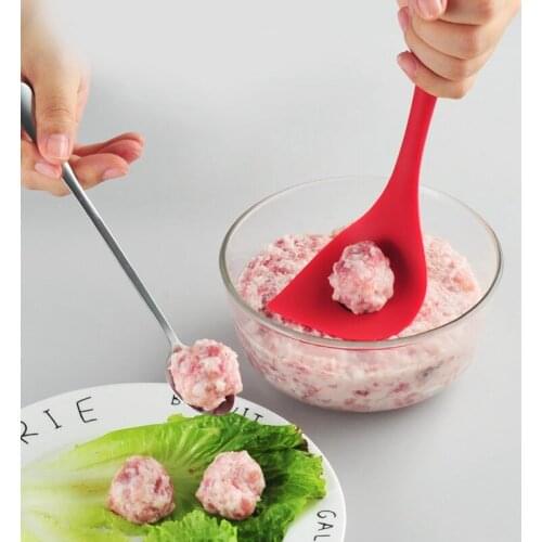 1PC Non-Stick Meatball Spoon Silicone Meatball Maker Meat Ball Squeezing Mold Meatball Making Tool For Home Kitchen Gadget