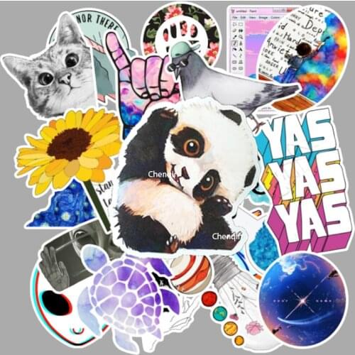 100pcs Custom Labels Suitcase Skateboard Refrigerator Guitar Laptop Phone DIY Anime Stickers Cartoon Waterproof party Sticker