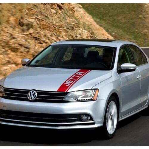 Auto Engine Cover Decor Vinyl Decal Tuning Accessories Sport Stripes Car Hood Bonnet Sticker For-Volkswagen-Jetta MK4 MK6 GLI