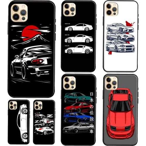 Car TPU Phone Case For iPhone 12 11 Pro Max Mini XS X XR 6S 7 8 Plus SE 2020 Soft Cover Case