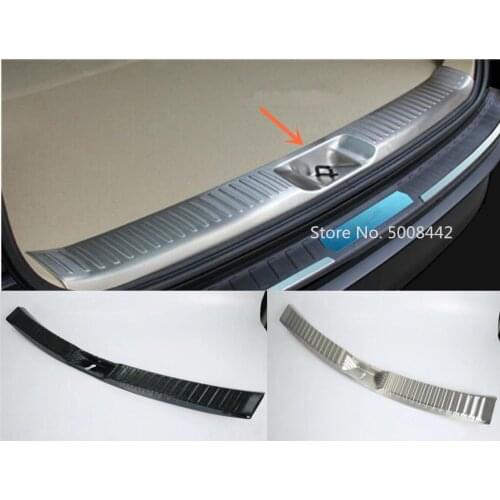 For Mazda CX-5 CX5 2017 2018 2019 2020 Car Stick Inner Outside Inside Built Rear Bumper Trunk Threshold Trim Plate Pedal 1pcs