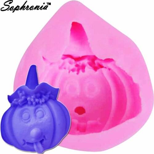 10PCS/SET Halloween Silicone Cake Mold 3D Pumpkin Craft Art Silicone Cake Mold Baking Fondant Chocolate Decorating Tool M716