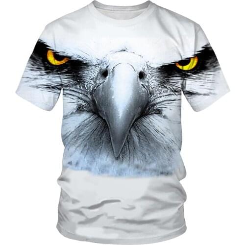 Animal eagle 2020 T-shirt men 3D printing fashion men and women T-shirt soft texture casual fashion mens clothing
