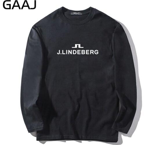 T Shirt Men 100 Cotton J Lindeberg Dropshippig Tee Homme Man & Women Unisex Long Sleeve Tshirt Funny Brand Clothing Mens 16250