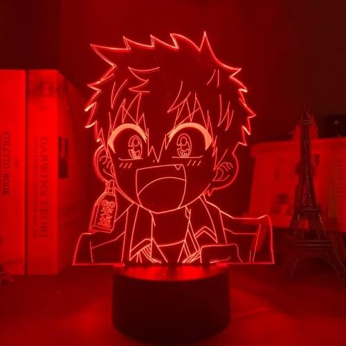 Manga Toilet Bound Hanako Kun Minamoto Kou Led Night Light for Bedroom Decor Colorful Nightlight Anime 3d Lamp Minamoto Kou