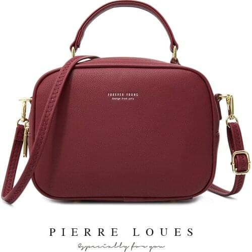 Fashion Woman Shoulder Bag PU Leather Youth Ladies Square Bag Light Simple Female Daily Messenger Bag Waterproof Blue Crossbody